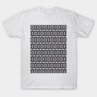 Circles and Diamonds Geometric Pattern T-Shirt